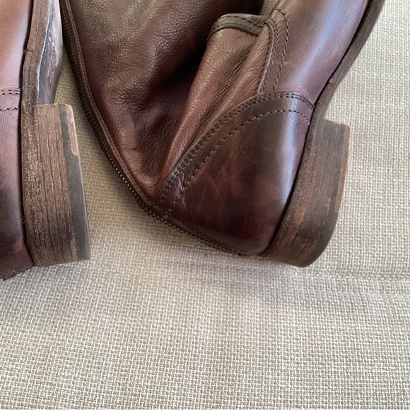 Frye Brown Equestrian Leather Boots 7 - Picture 3 of 16